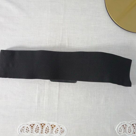 Vintage Y2K Wide Leopard Print Stretch Belt – S/M – Retro Statement Waist Cinche - Picture 6 of 16